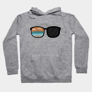 Sunglasses and the sea Hoodie